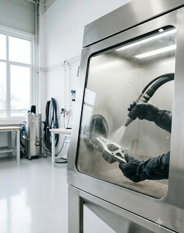 Sandblasting and surface preparation